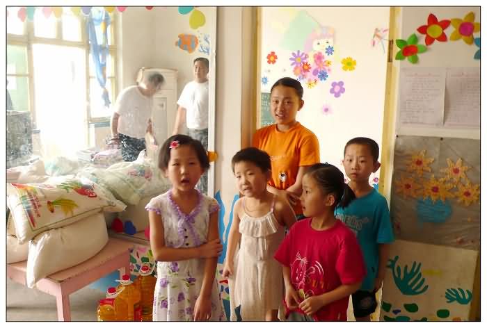 博爱聋康园的大班孩子们